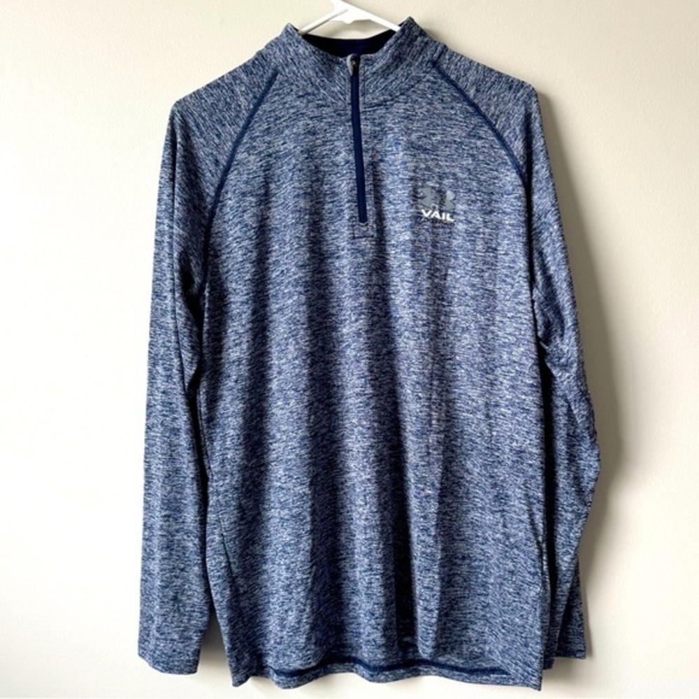 Under Armour Heather Blue‎ Quarter Zip- Vail Colorado